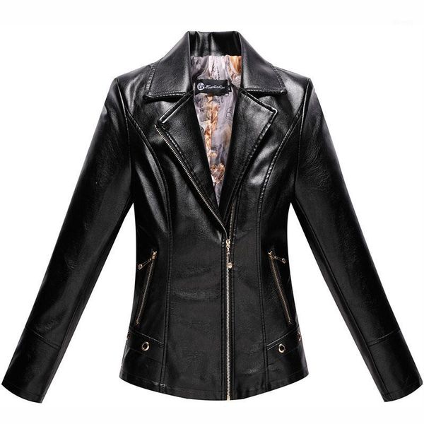 women's jackets jacket women plus size long sleeve leather coat 2021 autumn fashion lady clothing bomber cdr21721, Black;brown
women's jackets jacket women plus size long sleeve leather coat 2021 autumn fashion lady clothing bomber cdr21721, Black;brown