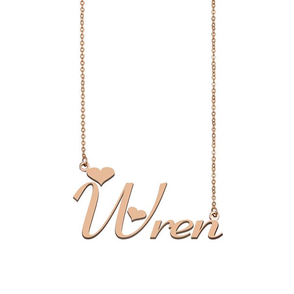 wren name necklace custom nameplate pendant for women girls birthday gift kids friends jewelry 18k gold plated stainless steel, Silver
wren name necklace custom nameplate pendant for women girls birthday gift kids friends jewelry 18k gold plated stainless steel, Silver