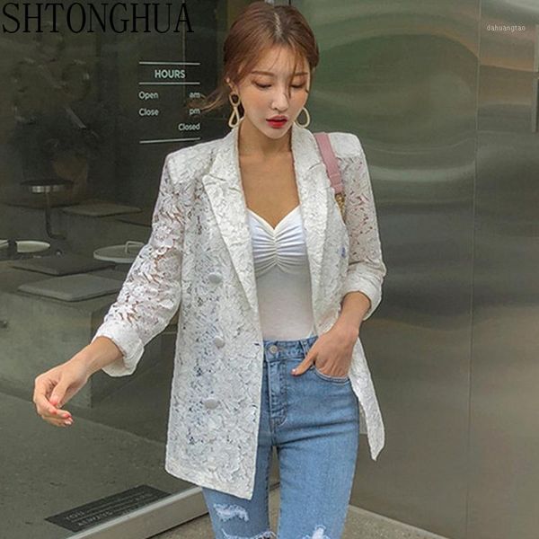 2020 summer new korean lace jacket women's commuting double-breasted sunscreen lace coat notched collar casual outwear1, Black;brown
2020 summer new korean lace jacket women's commuting double-breasted sunscreen lace coat notched collar casual outwear1, Black;brown