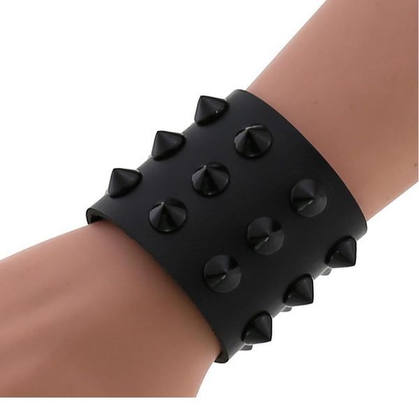 spikes rivet stud wide cuff leather punk gothic rock bangle bracelet fashion pu leather bracelet women men qyloum, White
spikes rivet stud wide cuff leather punk gothic rock bangle bracelet fashion pu leather bracelet women men qyloum, White