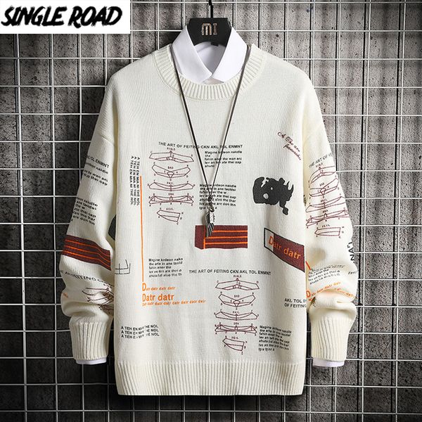 singleroad oversized mens knitted sweater men vintage sweaters jumper pullover hip hop harajuku casual white sweater men 201123, White;black
singleroad oversized mens knitted sweater men vintage sweaters jumper pullover hip hop harajuku casual white sweater men 201123, White;black