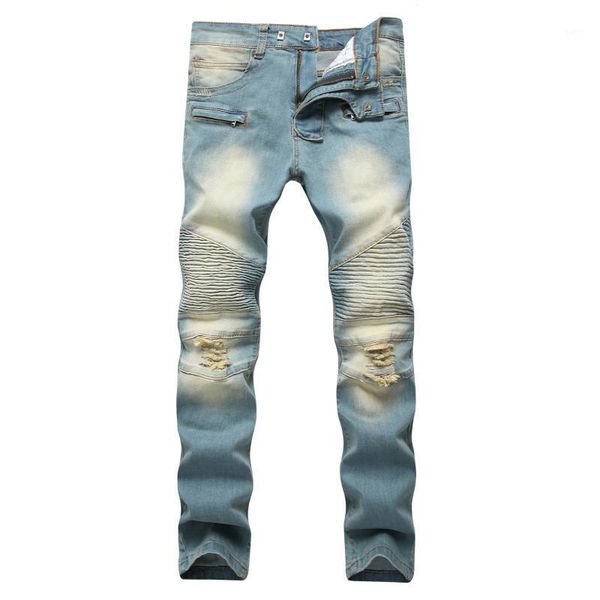 hole ripped jeans pants men fashion casual denim trousers zipper straight slim jeans homme plus size1, Blue
hole ripped jeans pants men fashion casual denim trousers zipper straight slim jeans homme plus size1, Blue