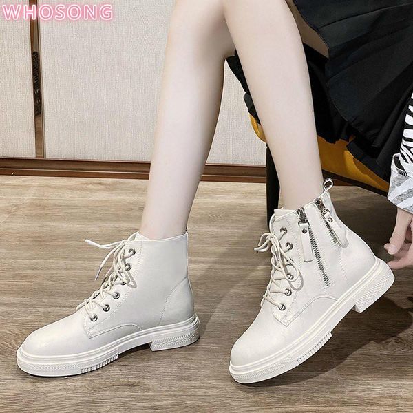 boots women fashion solid leather middle non-slip zipper thick martin boots round toe shoes outdoor leather winter female shoes, Black
boots women fashion solid leather middle non-slip zipper thick martin boots round toe shoes outdoor leather winter female shoes, Black