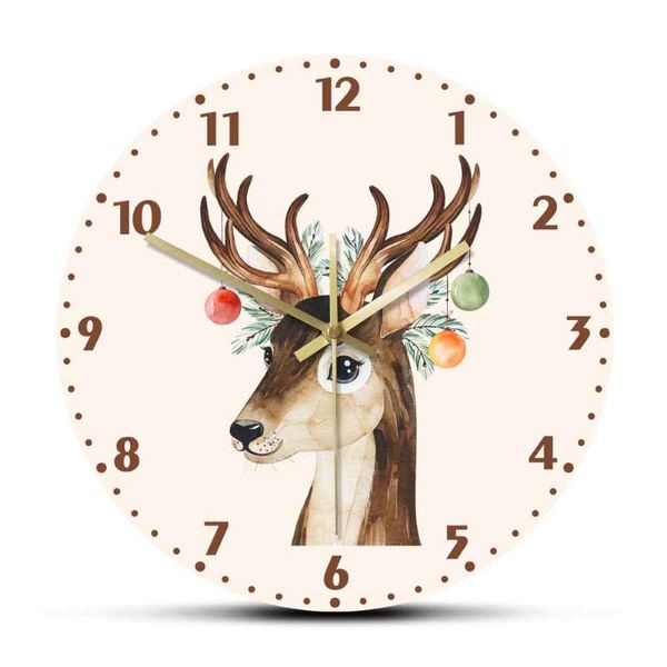 winter composition with conifer branches toys and cute deer printed acrylic wall hanging clock new nordic fashion wall art watch
winter composition with conifer branches toys and cute deer printed acrylic wall hanging clock new nordic fashion wall art watch