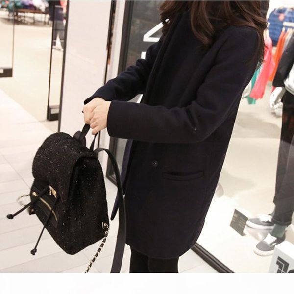 autumn winter fashion women woolen coat single button long jacket and coat wool&blends cashmere suit coat plus size, Black
autumn winter fashion women woolen coat single button long jacket and coat wool&blends cashmere suit coat plus size, Black
