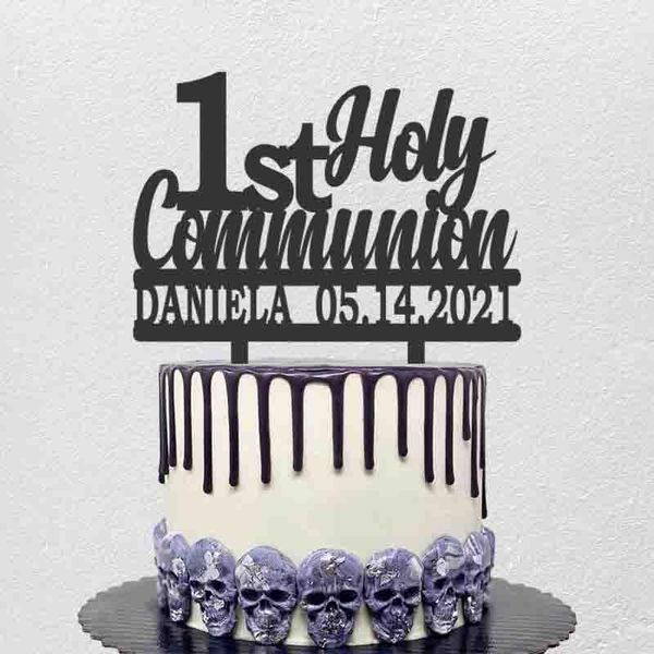 Personalized Communion Topper Custom Name Date 1st Holy Communion For Kids First Holy Party Cake Decoration Topper
Personalized Communion Topper Custom Name Date 1st Holy Communion For Kids First Holy Party Cake Decoration Topper