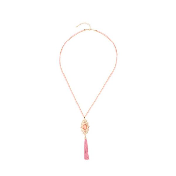 pendant necklaces korean bohemia long resin pink adjustable crystal tassel necklace for women handmade charming jewelry accessory, Silver
pendant necklaces korean bohemia long resin pink adjustable crystal tassel necklace for women handmade charming jewelry accessory, Silver