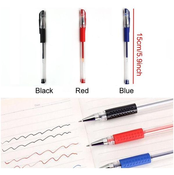 Office Smooth Writing Gel Pens School Supplies Student Black Red Blue Gel Pens Promotional Removable Ink Students Jllrrr Lajiaoyard