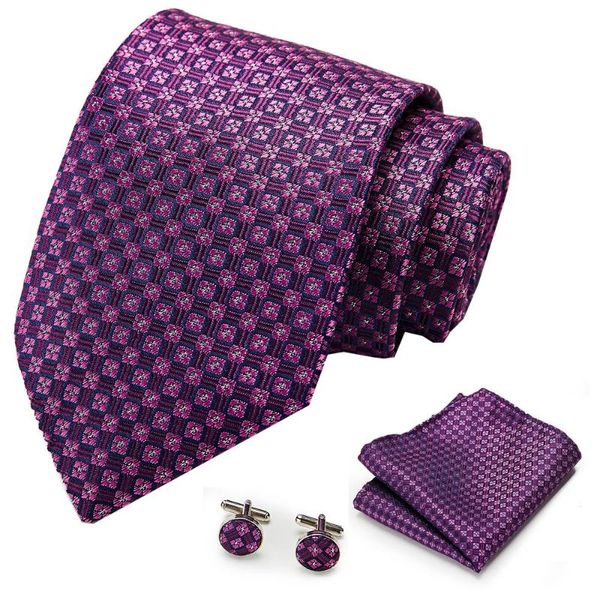 bow ties mens tie purple 100% silk classic jacquard woven brand hanky cufflink set for men formal wedding party, Black;gray
bow ties mens tie purple 100% silk classic jacquard woven brand hanky cufflink set for men formal wedding party, Black;gray