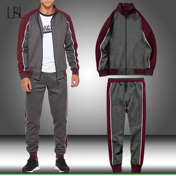 mens sportswear suit sweatshirt tracksuit men casual 2 piece tracksuits jacket pants man slim fit fashion zipper outwear us size, Gray
mens sportswear suit sweatshirt tracksuit men casual 2 piece tracksuits jacket pants man slim fit fashion zipper outwear us size, Gray