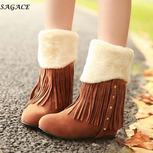 boots sagace fashion tassel winter warm women casual boot botas mujer ladies non slip waterproof snow plush shoes woman #4, Black
boots sagace fashion tassel winter warm women casual boot botas mujer ladies non slip waterproof snow plush shoes woman #4, Black
