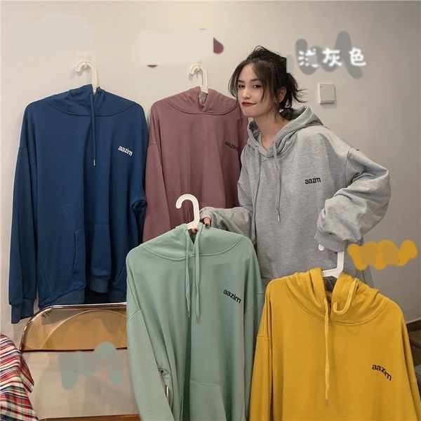 2020 spring and autumn sweater korean style new letter loose hooded student long sleeve sweater for women 2a9tk, Black
2020 spring and autumn sweater korean style new letter loose hooded student long sleeve sweater for women 2a9tk, Black