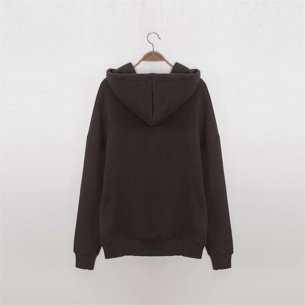 women hoodie drawstring jumper pure cotton plus velvet casual autumn embroidery letter loose pocket hooded sweatshirt 201203, Black
women hoodie drawstring jumper pure cotton plus velvet casual autumn embroidery letter loose pocket hooded sweatshirt 201203, Black