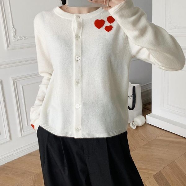 women sweater 2020 autumn and winter new small peach heart knitted cardigan wool short women's knitted cardigan white
women sweater 2020 autumn and winter new small peach heart knitted cardigan wool short women's knitted cardigan white
