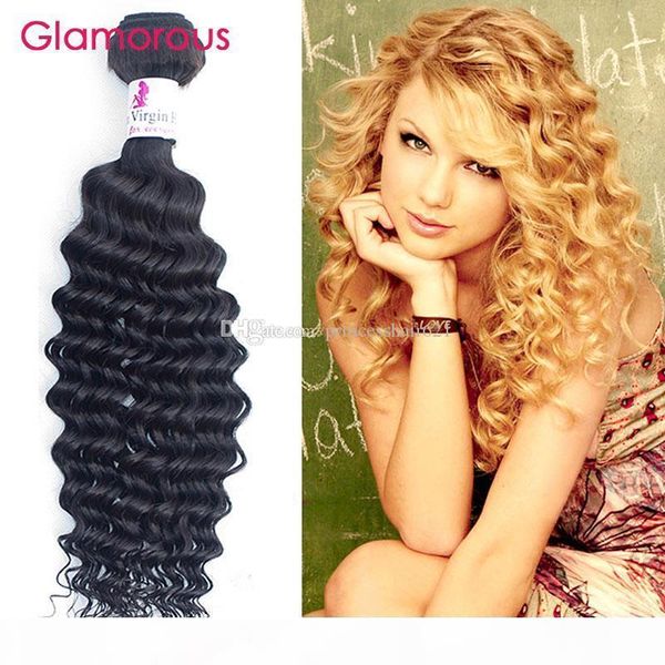 glamorous brazilian deep wave virgin human hair peruvian indian malaysian hair weave 1 piece deep wave curly hair bundles 8-34inch available, Black
glamorous brazilian deep wave virgin human hair peruvian indian malaysian hair weave 1 piece deep wave curly hair bundles 8-34inch available, Black