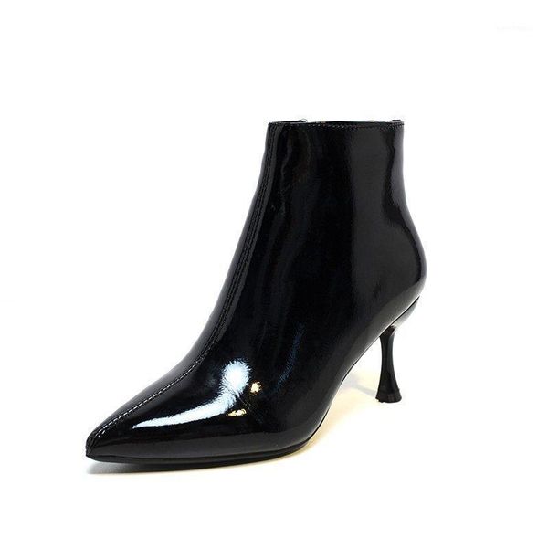winter for woman new fashion pointed toe shoes clear heels boots elegant stilettos heels zipper consice ankle boots 35-401, Black
winter for woman new fashion pointed toe shoes clear heels boots elegant stilettos heels zipper consice ankle boots 35-401, Black