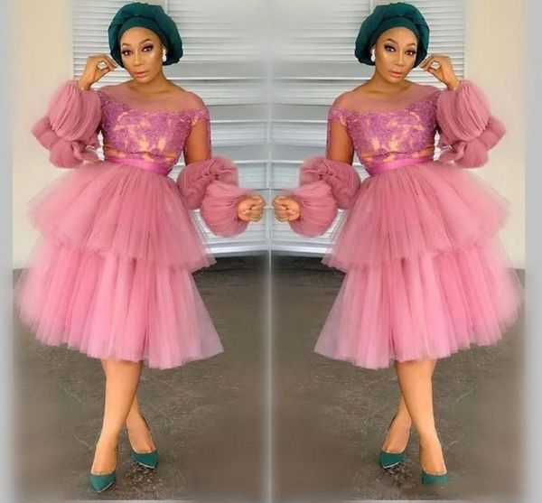 new arrival african prom dress poet long sleeves tulle appliques graduation party occasion gown custom made, Black
new arrival african prom dress poet long sleeves tulle appliques graduation party occasion gown custom made, Black