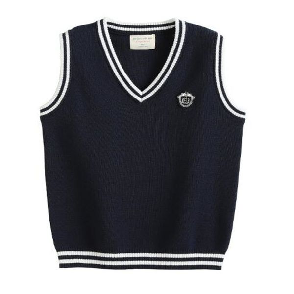 fashion children v-neck contrast color vest boy girl sleeveless pullover sweater kids baby knitting weskit, Blue
fashion children v-neck contrast color vest boy girl sleeveless pullover sweater kids baby knitting weskit, Blue
