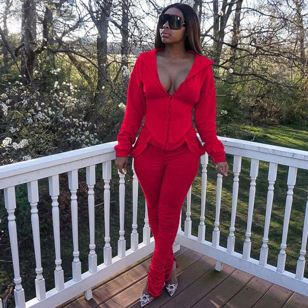 2020 women's fashion casual solid color pleated sweater suit two-piece, Gray 
2020 women's fashion casual solid color pleated sweater suit two-piece, Gray