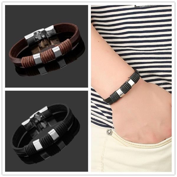 mens women ladies classic surfer leather cord vintage cuff wrap bracelet wristband boys boyfriends gift, Black
mens women ladies classic surfer leather cord vintage cuff wrap bracelet wristband boys boyfriends gift, Black