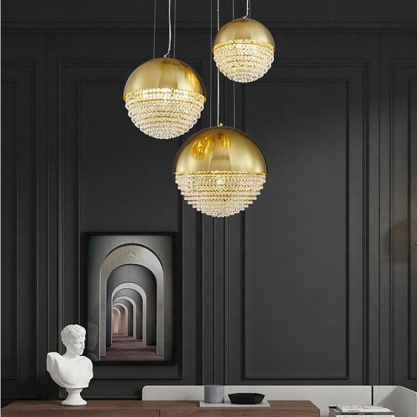 modern living room led pendant lights luxury round crystal fixture dining room deco lights bedroom corridor suspension luminaire
modern living room led pendant lights luxury round crystal fixture dining room deco lights bedroom corridor suspension luminaire