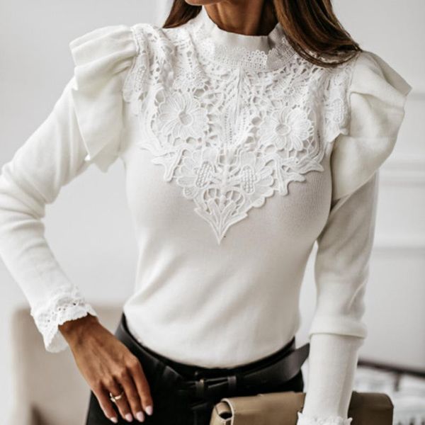 adisputent lace ruffle knitted blouse shirt women long sleeve autumn winter warm ladies knitwear streetwear blusas pullover, White;black
adisputent lace ruffle knitted blouse shirt women long sleeve autumn winter warm ladies knitwear streetwear blusas pullover, White;black