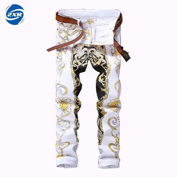 nightclubs singers white biker jeans printed pants tight denim printed pants new fashion men's jeans men straight1, Blue
nightclubs singers white biker jeans printed pants tight denim printed pants new fashion men's jeans men straight1, Blue