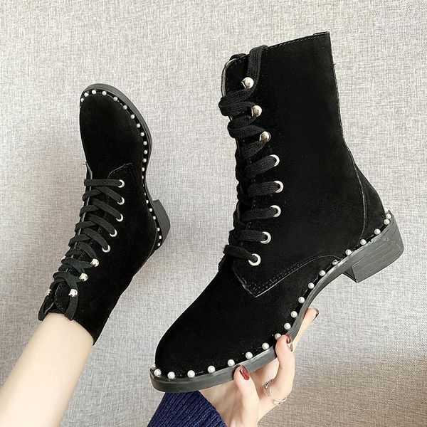 boots british style designer women luxury pu leather shoes brand female casual cross-tied thick heels platform motorcycle boots1, Black
boots british style designer women luxury pu leather shoes brand female casual cross-tied thick heels platform motorcycle boots1, Black