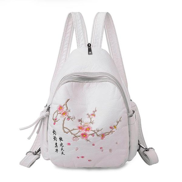 2021 women embroidery leather backpacks for teenage girls sac a dos travel bagpack ladies female soft leather backpack flowers
2021 women embroidery leather backpacks for teenage girls sac a dos travel bagpack ladies female soft leather backpack flowers