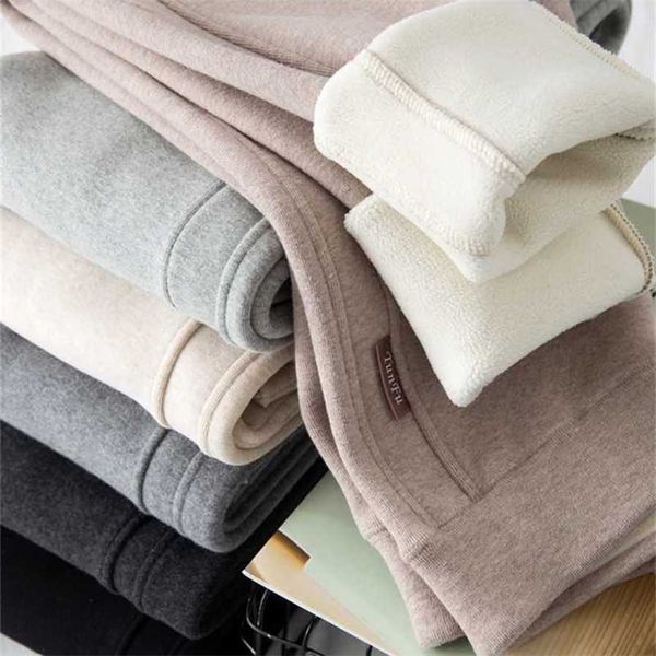 winter thicken plush leggings women pure cotton skinny pants female high waist outer wear warm lamb wool elastic trousers 211218, Black
winter thicken plush leggings women pure cotton skinny pants female high waist outer wear warm lamb wool elastic trousers 211218, Black