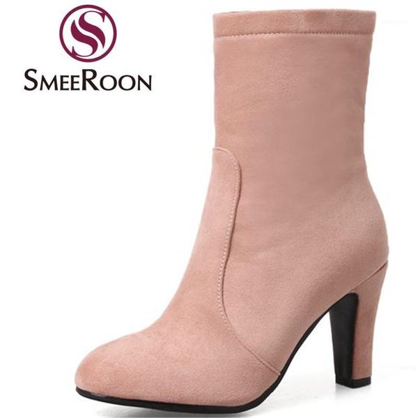 boots smeeroon big size 34-47 flock ankle simple zipper high heels casual square toe keep warm winter women's shoes1, Black
boots smeeroon big size 34-47 flock ankle simple zipper high heels casual square toe keep warm winter women's shoes1, Black