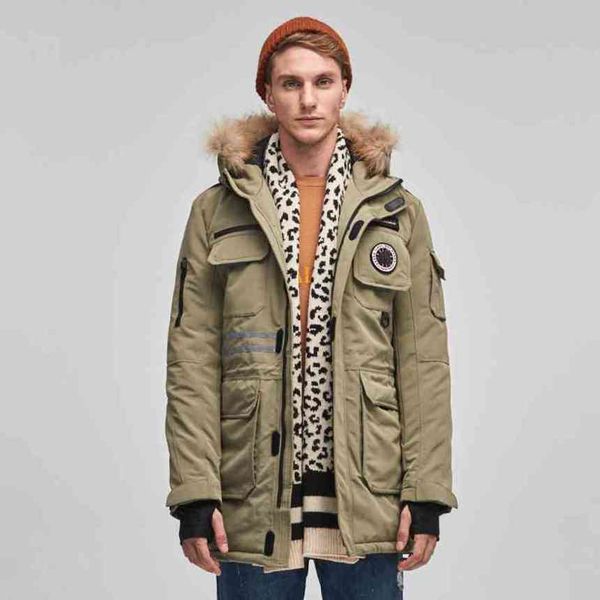 designer luxury winter canadian map table down jacket mens womens raccoon dog hair thickened medium long fashion casual work coat gooses, Black
designer luxury winter canadian map table down jacket mens womens raccoon dog hair thickened medium long fashion casual work coat gooses, Black