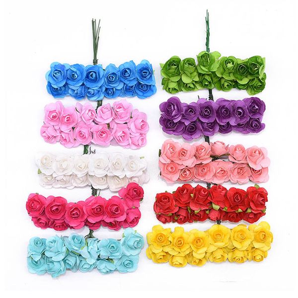 72/144pcs artificial mini cute paper rose handmade for wedding decoration diy wreath gift scrapbooking craft fake flower
72/144pcs artificial mini cute paper rose handmade for wedding decoration diy wreath gift scrapbooking craft fake flower