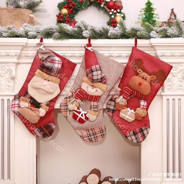 new year christmas decorations, christmas socks, checkered gift bags, socks, children's gift bags, holiday celebration supplies
new year christmas decorations, christmas socks, checkered gift bags, socks, children's gift bags, holiday celebration supplies