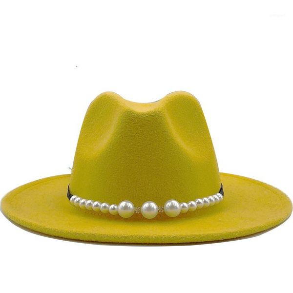 wide brim hats simple women wool fedora hat with pearl ribbon gentleman elegant lady winter autumn jazz panama sombrero cap1, Blue;gray
wide brim hats simple women wool fedora hat with pearl ribbon gentleman elegant lady winter autumn jazz panama sombrero cap1, Blue;gray