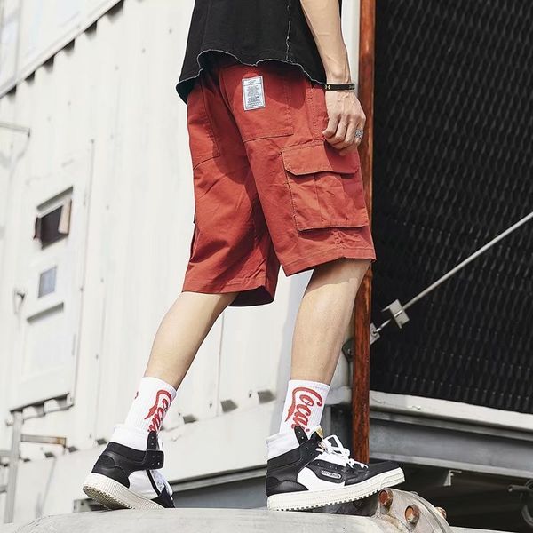 tooling shorts men's harajuku fashion brand casual loose pants summer 2020 trend versatile capris, White;black
tooling shorts men's harajuku fashion brand casual loose pants summer 2020 trend versatile capris, White;black