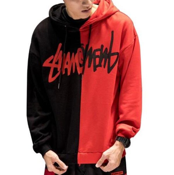 2020 european and american tide brand stitching scratch print hoodie couple claw mark pullover, Black
2020 european and american tide brand stitching scratch print hoodie couple claw mark pullover, Black