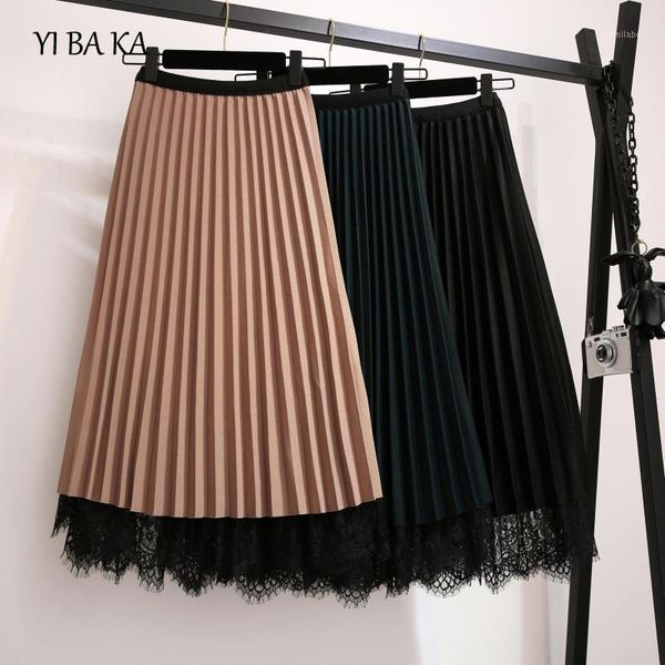 plus size autumn autumn new fashion women's high waist pleated solid color half length elastic skirt promotions lady black lace1
plus size autumn autumn new fashion women's high waist pleated solid color half length elastic skirt promotions lady black lace1