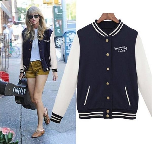 women's jackets casual oufisun autumn winter fashion c jackts mandarin collar ipper college style baseball uniform jacket female coats, Black;brown
women's jackets casual oufisun autumn winter fashion c jackts mandarin collar ipper college style baseball uniform jacket female coats, Black;brown