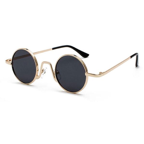 sunglasses vintage round brand design women men luxury retro uv400 eyewear fashion shades-black gray & gold, White;black
sunglasses vintage round brand design women men luxury retro uv400 eyewear fashion shades-black gray & gold, White;black