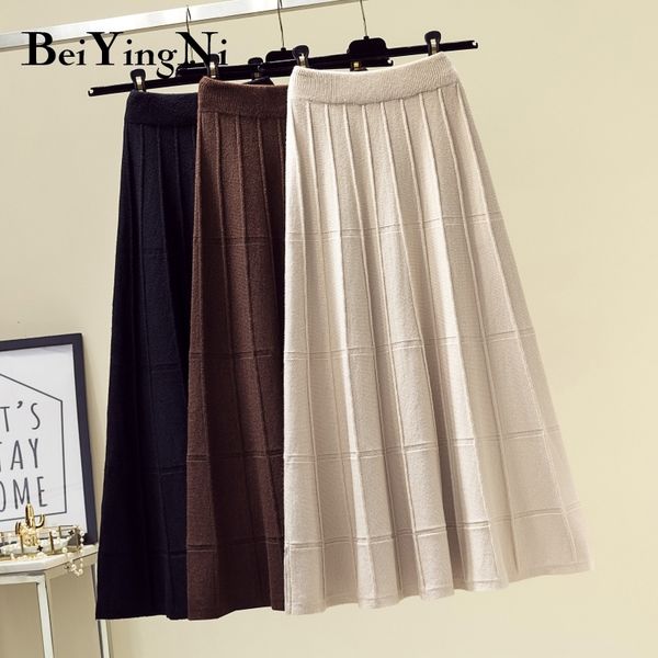 beiyingni vintage skirt women knit high waist a line soft casual elegant black skirts streetwear spring autumn fashion midi saia 201109
beiyingni vintage skirt women knit high waist a line soft casual elegant black skirts streetwear spring autumn fashion midi saia 201109