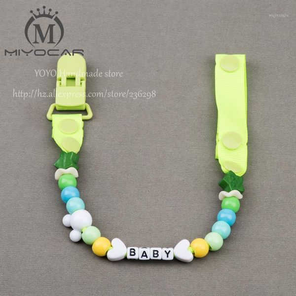 pacifiers# miyocar any name hand made funny green beads dummy clip holder pacifier clips soother chain for baby1
pacifiers# miyocar any name hand made funny green beads dummy clip holder pacifier clips soother chain for baby1