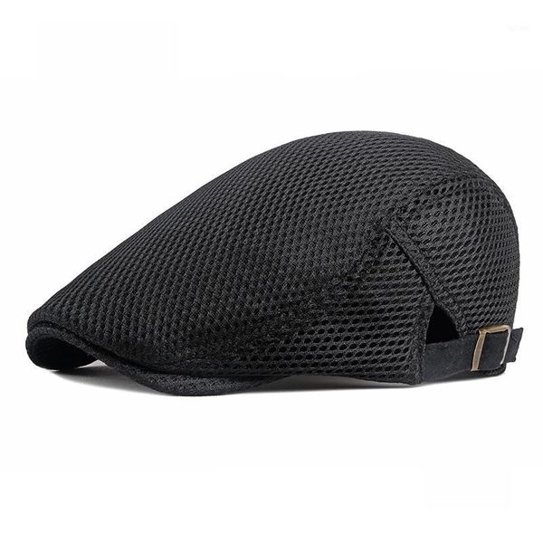 beret hat flat cap breathable big mesh cap newsboy adjustable summer fashion solid color black hat for men women1, Blue;gray
beret hat flat cap breathable big mesh cap newsboy adjustable summer fashion solid color black hat for men women1, Blue;gray