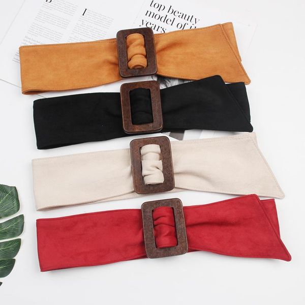 velvet wide belt female wood button decorative sweater dress waist binding fashion shirt rice white waist sealing, Black;brown
velvet wide belt female wood button decorative sweater dress waist binding fashion shirt rice white waist sealing, Black;brown