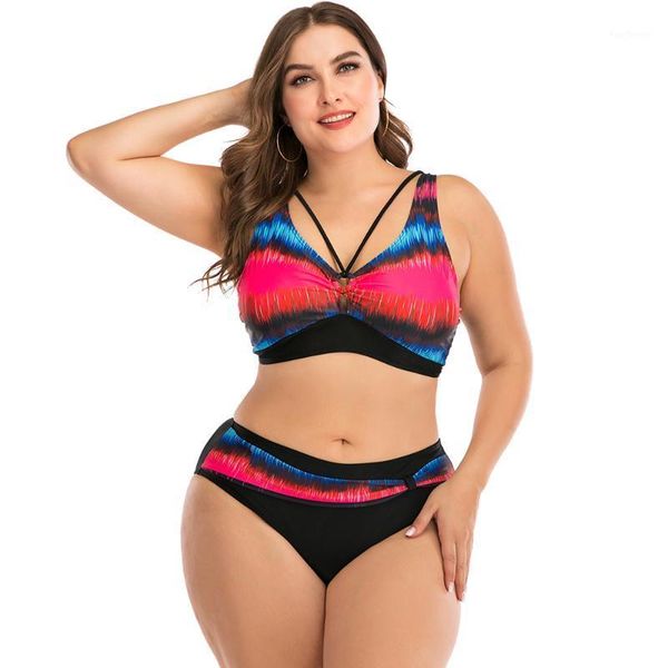 women's swimwear colourful large size bikini set 2021 women swimsuit female plus summer bathing suit beachwear1, White;black
women's swimwear colourful large size bikini set 2021 women swimsuit female plus summer bathing suit beachwear1, White;black