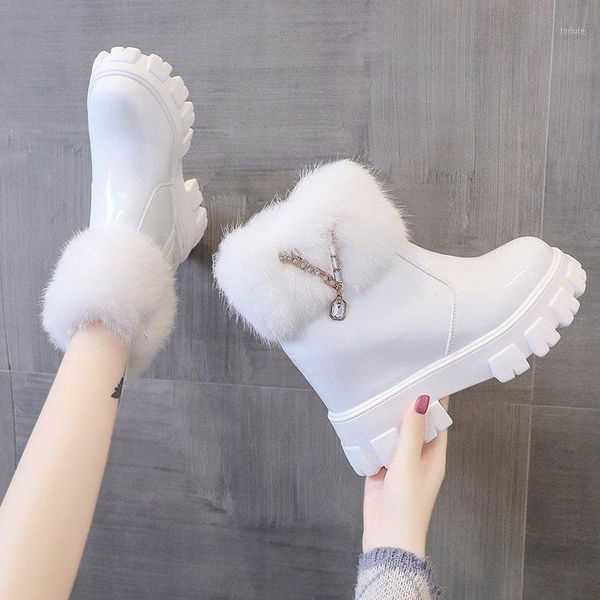 women leather winter plush ankle boots chunky heels platform lace up cross tied motorcycle boot woman gothic snow boots1, Black
women leather winter plush ankle boots chunky heels platform lace up cross tied motorcycle boot woman gothic snow boots1, Black