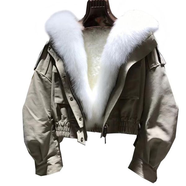 real lamb wool fur liner 2020 women winter fashion coat short jacket 100% real fur collar coat streetwear outerwear, Black
real lamb wool fur liner 2020 women winter fashion coat short jacket 100% real fur collar coat streetwear outerwear, Black