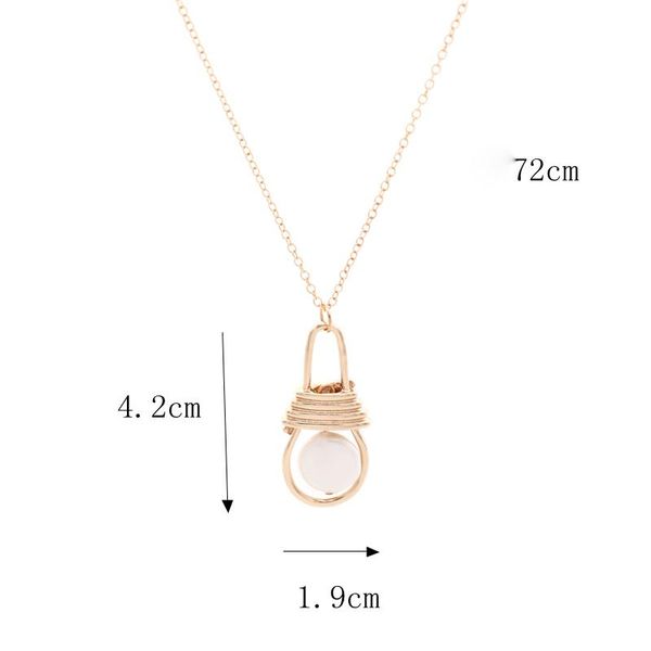 fashion gold colour flower handmade pearl pendant necklace metal geometric sweater chain simple statement wedding jewelry gift, Silver
fashion gold colour flower handmade pearl pendant necklace metal geometric sweater chain simple statement wedding jewelry gift, Silver