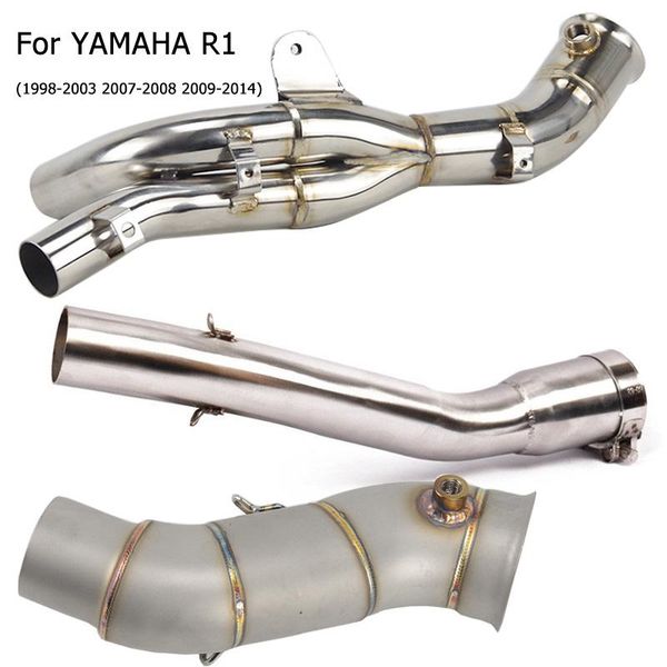 for r1 motorcycle exhaust muffler modified connection middle stainless steel link pipe slip on 1998-2014 moto accessories
for r1 motorcycle exhaust muffler modified connection middle stainless steel link pipe slip on 1998-2014 moto accessories