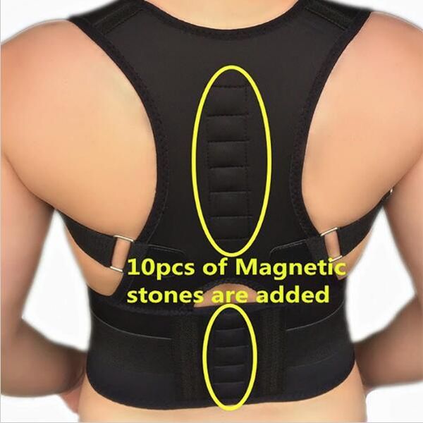 back support brace posture corrector fully adjustable improves and provides lumbar for lower upper pain 5 size, Black;blue
back support brace posture corrector fully adjustable improves and provides lumbar for lower upper pain 5 size, Black;blue